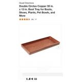 Copper Boot Tray   30 " x 13"