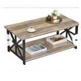 Farmhouse Style Coffee Table Gray Wash, 20" x