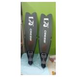 Cressi Size 7-8 Scuba Fins ( Italy)