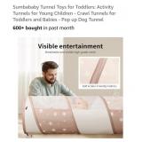 Activity Tunnel for Toddlers, Biege &