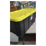 New 38 Gallon Black/ Yellow Tote ***Has