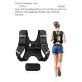 NEW 10lb Weight Vest w/ Detachable Phone Pouch,
