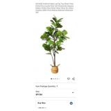 NEW 65" Artificial Fiddle Leaf Fig Tree w/