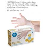 NEW 100 Ct Medical Vinyl Examination Gloves,