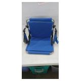 Portable Folding Bleacher Seat with shoulder