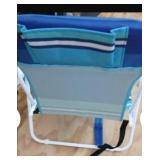 (2) New Backpack Beach Chair with storage 19.5