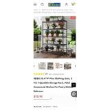 REIBII 35.4"W Wire Shelving Units, 5 Tier