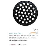 Sioux  Chief Mfg   6-7/8-Inch Cast Iron Strainer.