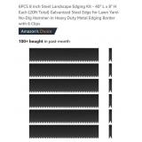 New Edging - 6PCS 8 inch Steel Landscape Edging