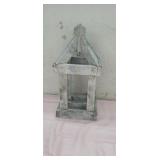 16" Tall  Wood Lantern