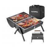 New Portable Charcoal Grill Outdoor Stove: BBQ