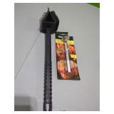 New BBQ Grill Brush & Charbroil Meat Thermometer