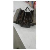 Fold Out Metal Tool Box with Plumbing Supplies