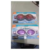 New 2 Pair of Adult Swimming Goggles