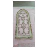 Primitive Look Arch Style  Metal & Wood Frame