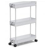 New SPACEKEEPER Slim Rolling Storage Cart, 3 Tier