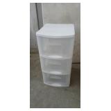 3 Drawer Plastic Storage  Container (used)