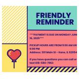 Payment & Location Info