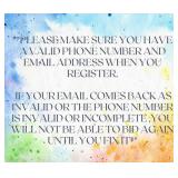 Make Sure Registration Info Is Valid - IMPORTANT