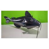 Large Metal Catfish Sculpture    35" Long.  Has