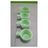4 PC Jadeite Measuring Cup Set