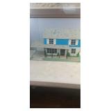 Metal Toy House 26" wide x 14" deep  x 14" tall