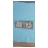 1935C Blue Seal Silver Certificate in protective