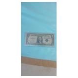 1935C Blue Seal Silver Certificate in protective