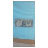 1935E  Blue Seal Silver Certificate in protective