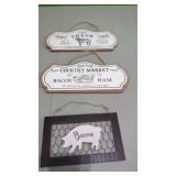 3 Country Kitchen Signs.