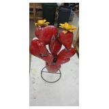 Metal Cactus Yard Decoration  27" tall  x 18"