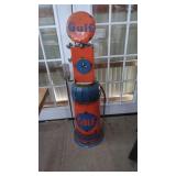 Replica 52" Gulf Gasoline.  Hand Made Gas Pump.