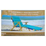 2 New Tan Chaise Lounge Covers &  8? inserts