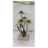 Decorative Metal Flowers .. (20" Tall x 8" wide