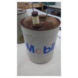 Vintage Mobil Oil 5 Gallon Can