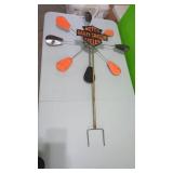 Large Harley Davidson Metal Yard Wind Spinner 4