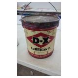 Vintage D-X Lubricant 35 Lb Grease Can.   With