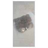 100 Mixed Dates Wheat Pennies