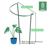 8 Pack 24 Inch Plant Support Stakes, 10" Wide x