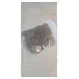 100 Mixed Dates Wheat Pennies