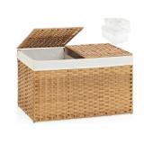 New Storage Basket with Lid Wicker Baskets for