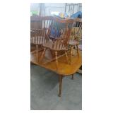 Hard Rock Maple Dining Room Table & 4 Windsor
