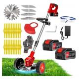 New Cordless Weed Wacker, Electric Grass Trimmer