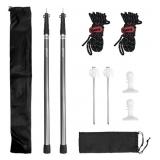 New  2 Pcs 120 Inch Tarp Poles for Camping, Heavy