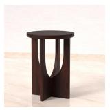 New  Solid Wood End Table ï¿½ 22" Tall Round Side