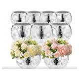 New 9 Pc Disco Ball Vase,Glass Disco Ball Vases,