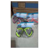 3 Cool Colors Youth Swim Masks ages 8+