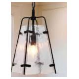 New Single Pendant Light Bubble Glass hangs with