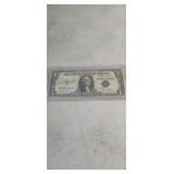 1935D Blue Seal Silver Certificate in protective