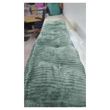 Green Corduroy Style Bed  Head Board Pillow  or